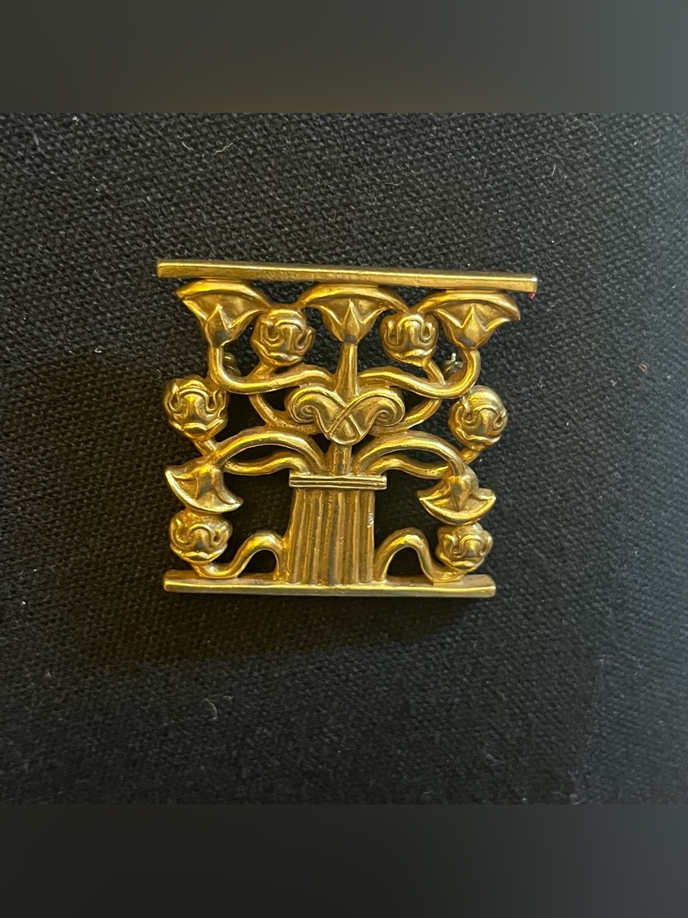 Metropolitan Museum of Art (MMA) Vintage Brooch 1995 Gold Plated Tree Of Life